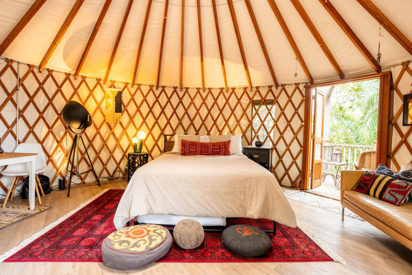 Bedroom and entrance to balcony