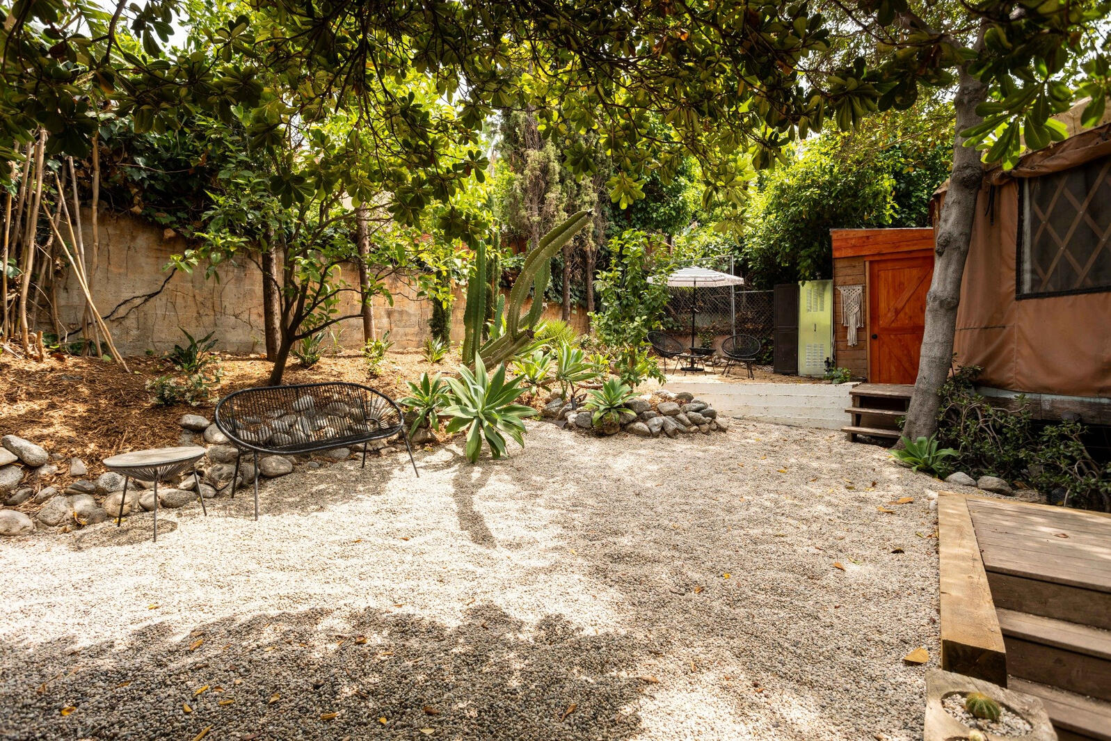Outdoor lounge areas and terrace